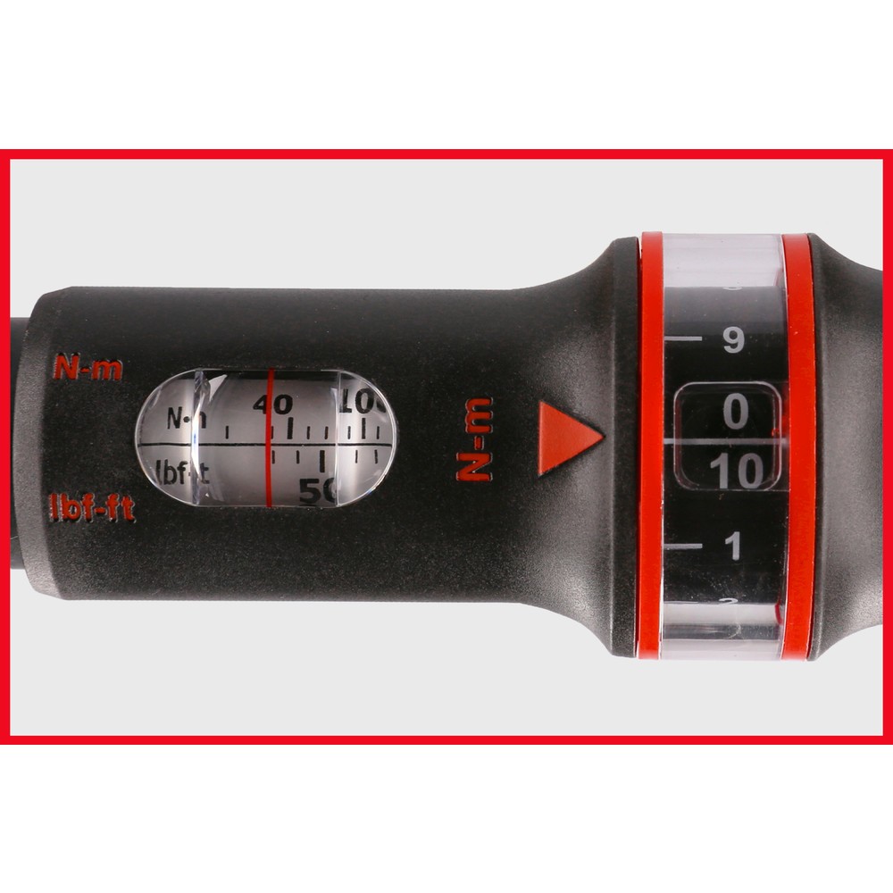 Produktabbildung Nr. 4: KS TOOLS 1/2" ERGOTORQUE®precision Ratschen-Drehmomentschlüssel Drehknopf, 40-200Nm