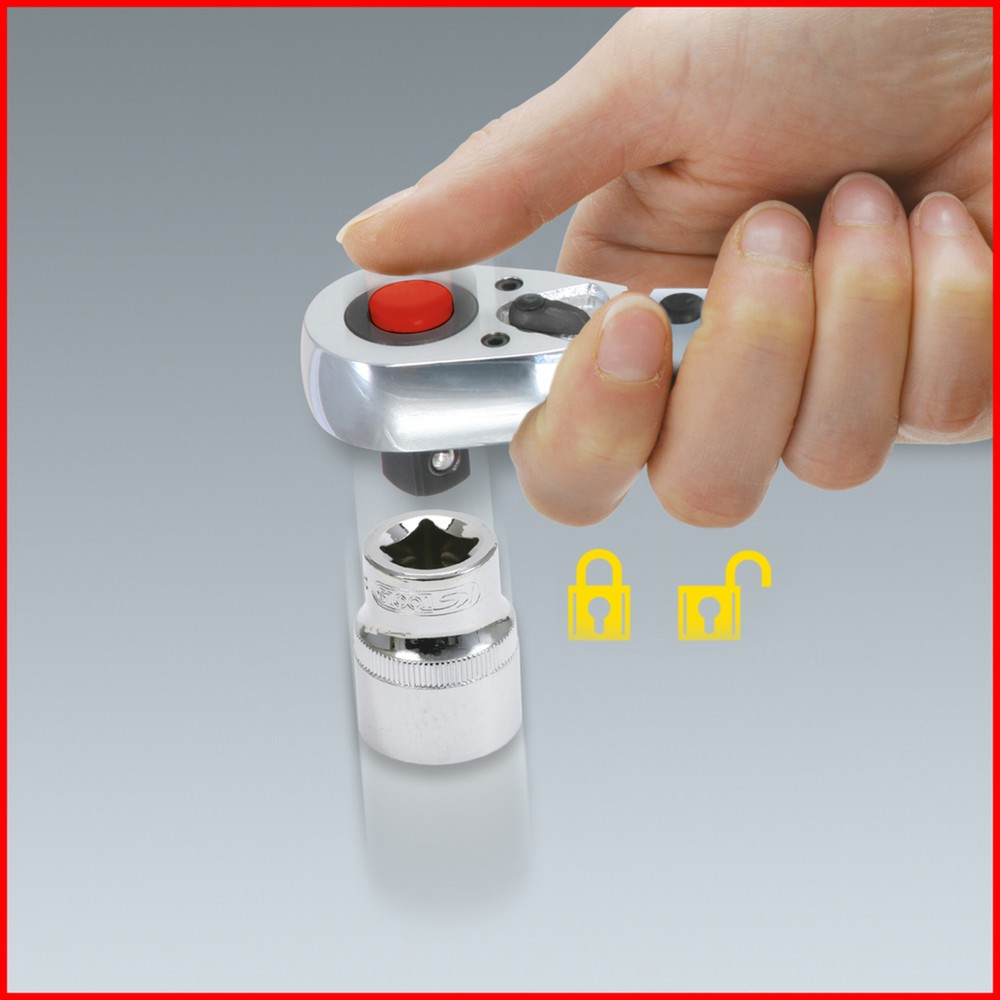 Produktabbildung Nr. 4: KS TOOLS 1/2" ERGOTORQUE®precision Ratschen-Drehmomentschlüssel, 40-200Nm, rot