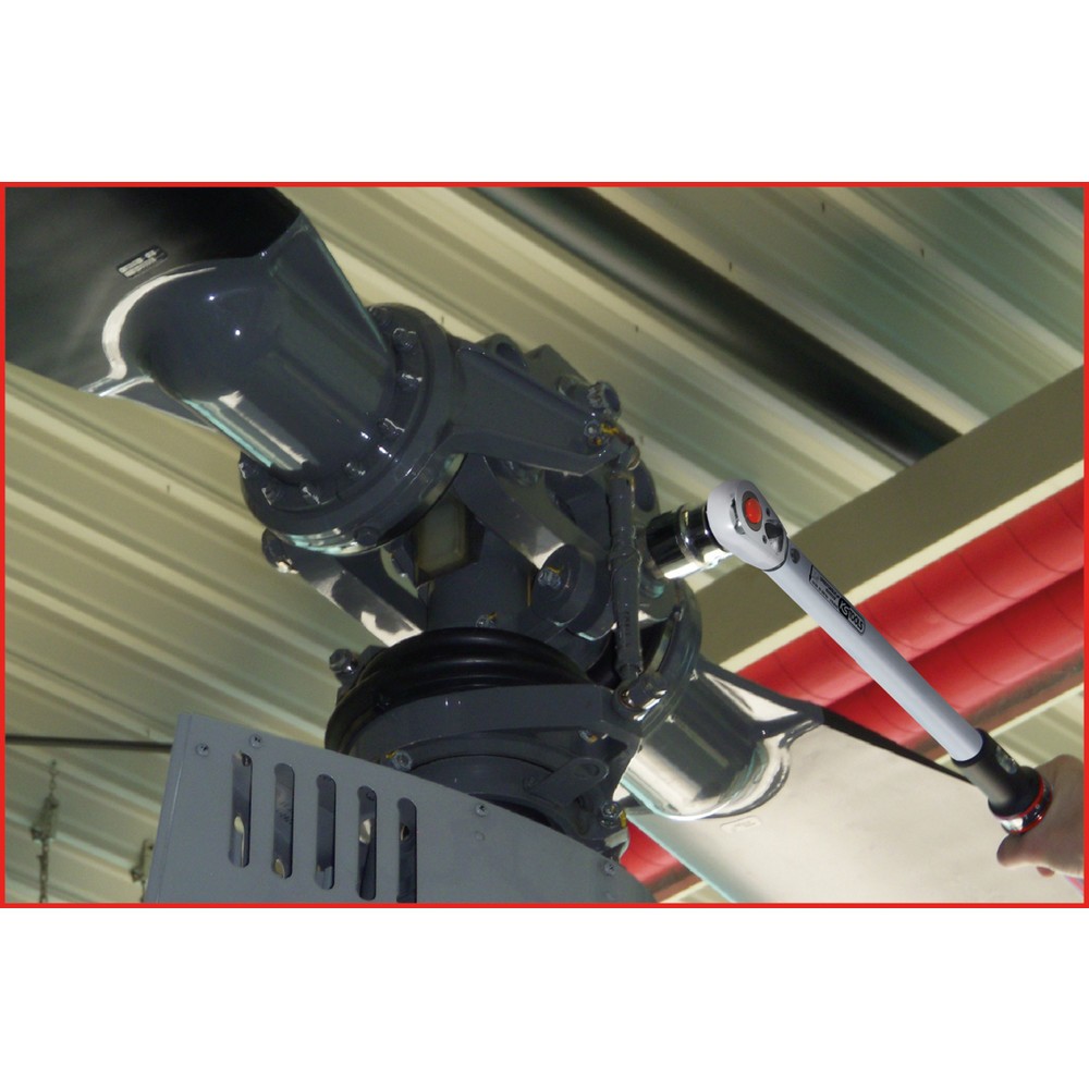 Produktabbildung Nr. 8: KS TOOLS 1/2" ERGOTORQUE®precision Ratschen-Drehmomentschlüssel, 40-200Nm, rot