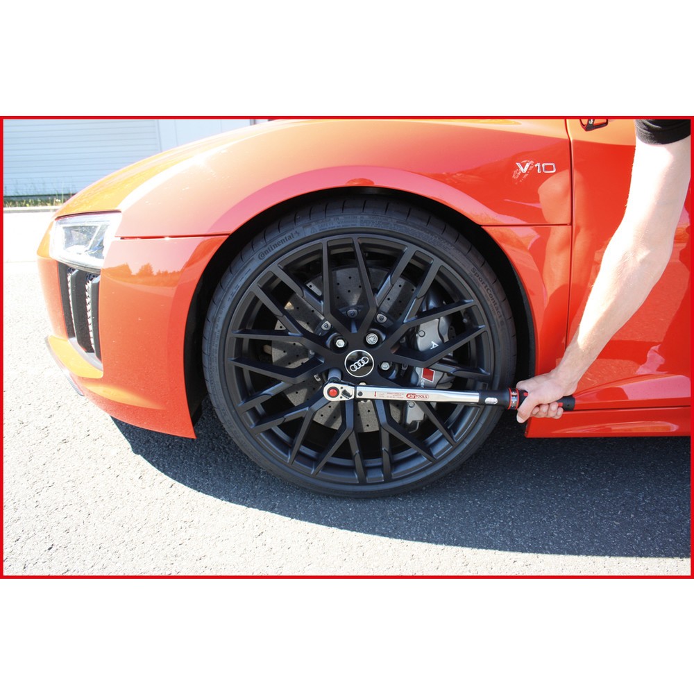 Produktabbildung Nr. 11: KS TOOLS 1/2" ERGOTORQUE®precision Ratschen-Drehmomentschlüssel, 40-200Nm, rot
