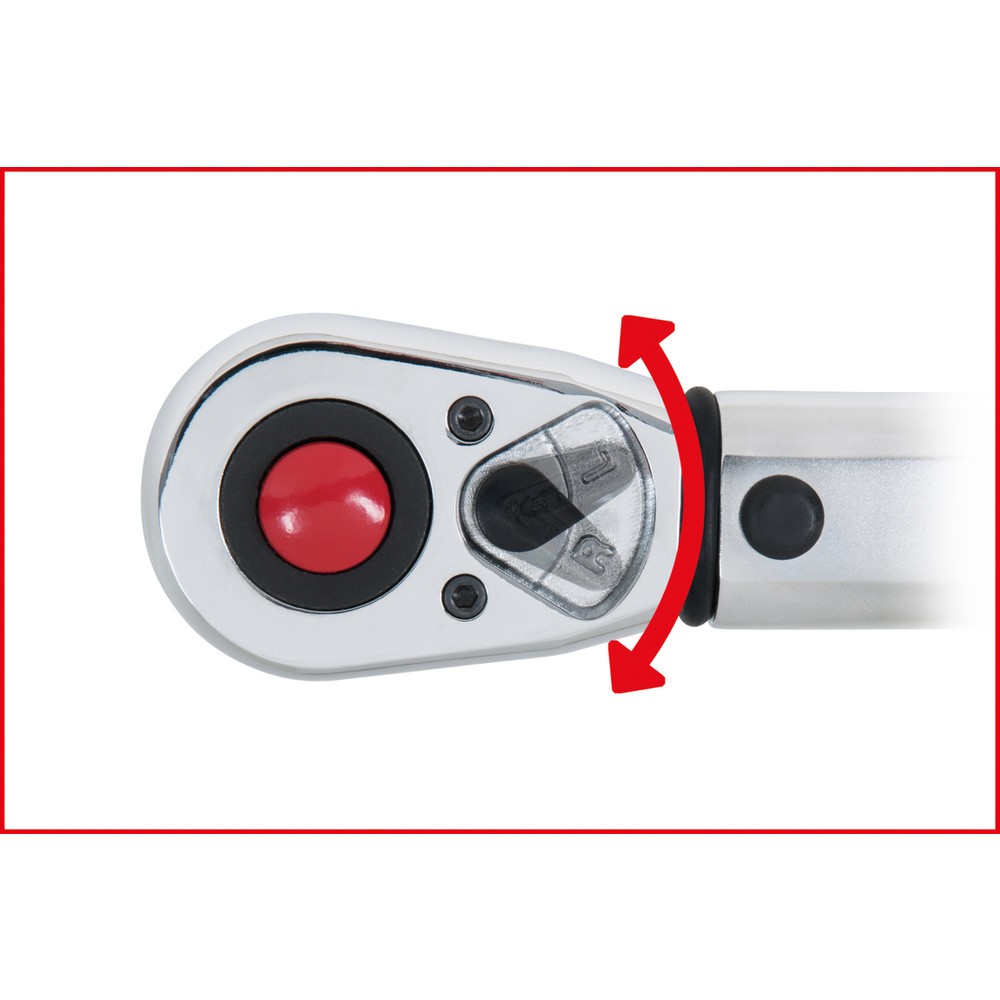 Produktabbildung Nr. 12: KS TOOLS 1/2" ERGOTORQUE®precision Ratschen-Drehmomentschlüssel, 40-200Nm, rot