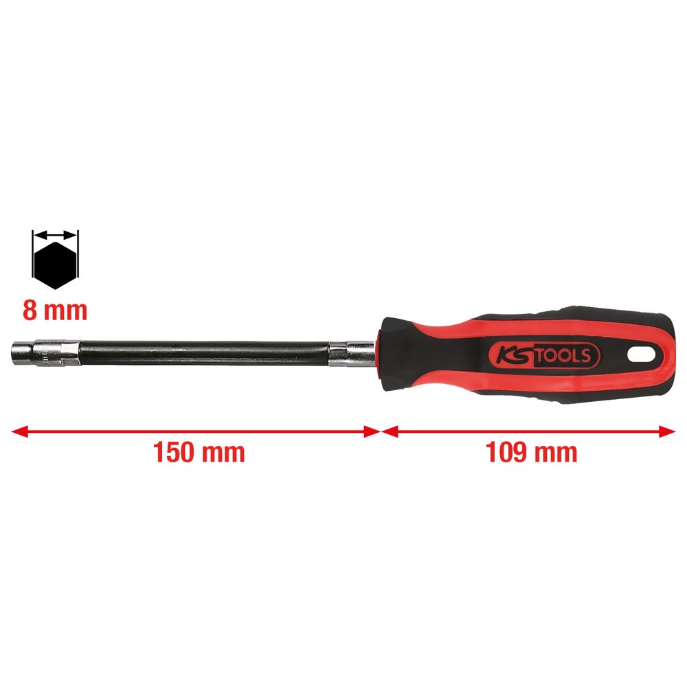 Produktabbildung Nr. 3: KS TOOLS ERGOTORQUE Stecknuss-Schraubendreher, 8mm