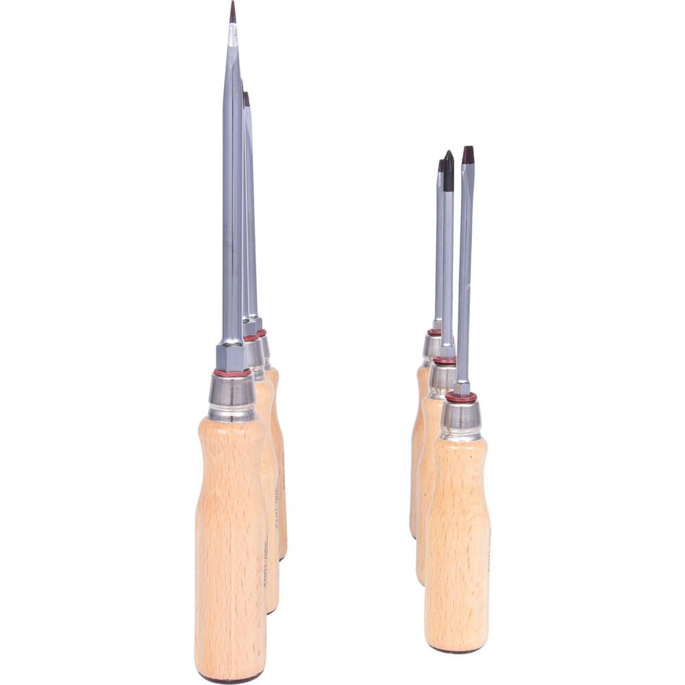 Produktabbildung Nr. 4: KS TOOLS ERGOTORQUE WOOD Schraubendreher-Satz, 6-tlg