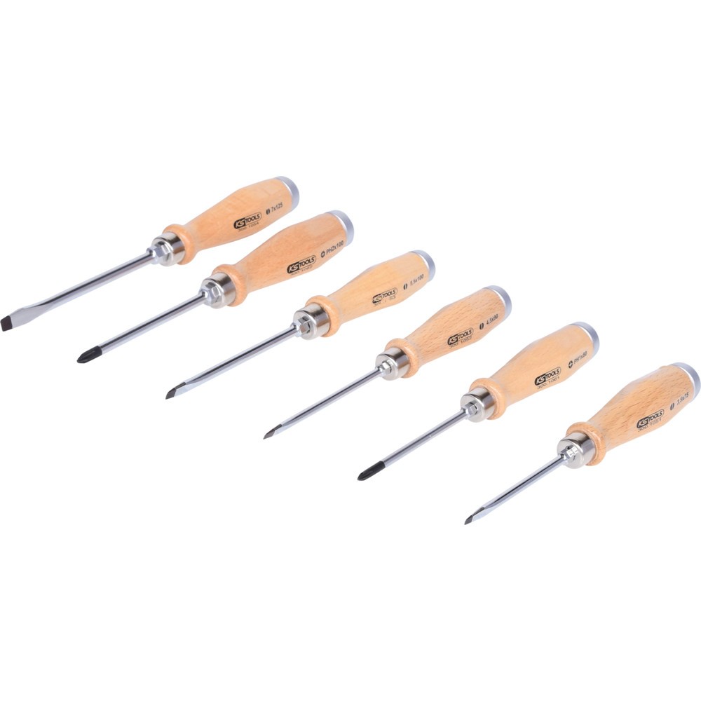 Produktabbildung Nr. 7: KS TOOLS ERGOTORQUE WOODmax Schlag-Schraubendreher-Satz, 6-tlg