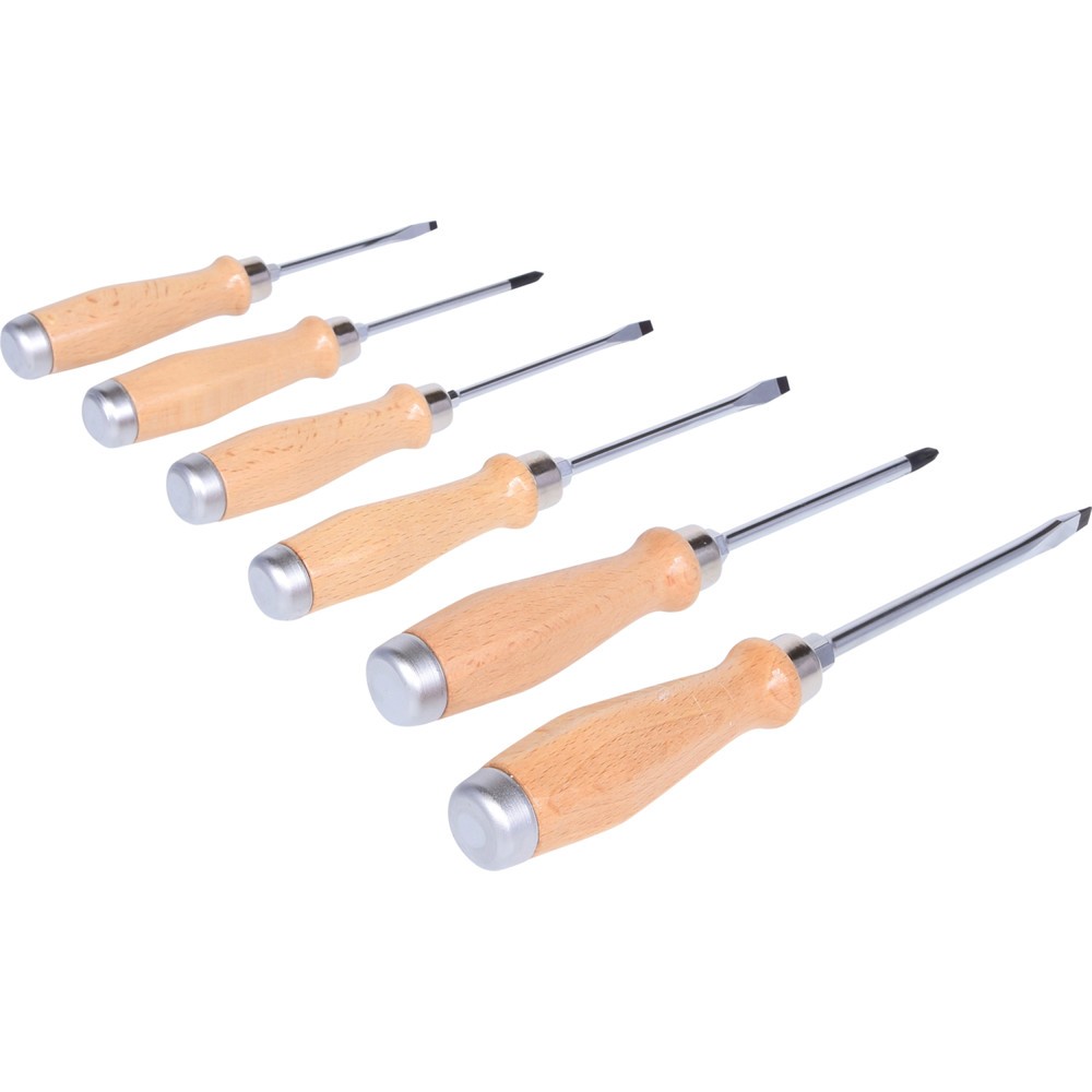 Produktabbildung Nr. 9: KS TOOLS ERGOTORQUE WOODmax Schlag-Schraubendreher-Satz, 6-tlg