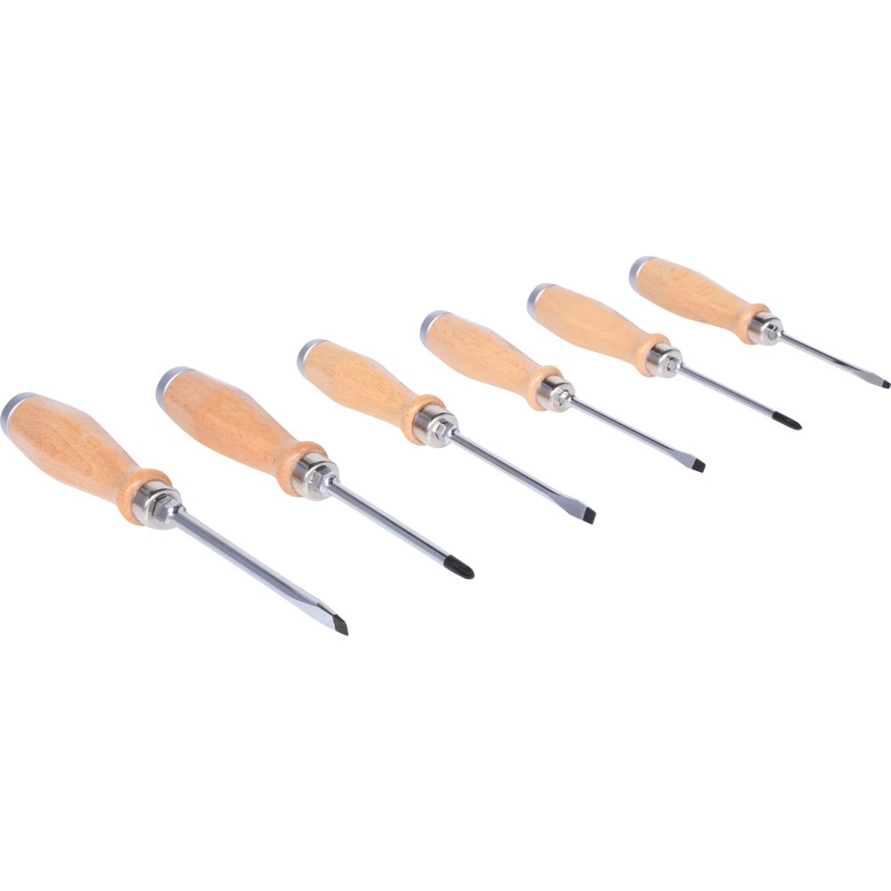 Produktabbildung Nr. 10: KS TOOLS ERGOTORQUE WOODmax Schlag-Schraubendreher-Satz, 6-tlg