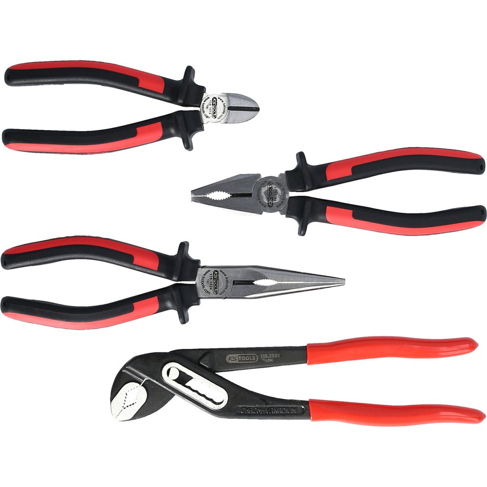 Produktabbildung: KS TOOLS ERGOTORQUE Zangen-Satz, 4-tlg