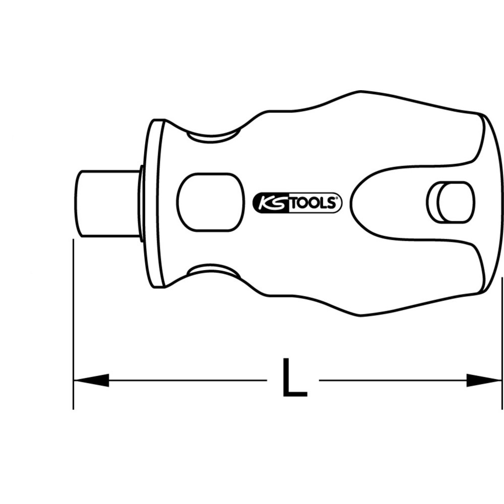 Produktabbildung Nr. 5: KS TOOLS 1/4" ERGOTORQUEplus Bit-Schraubendreher, 63mm