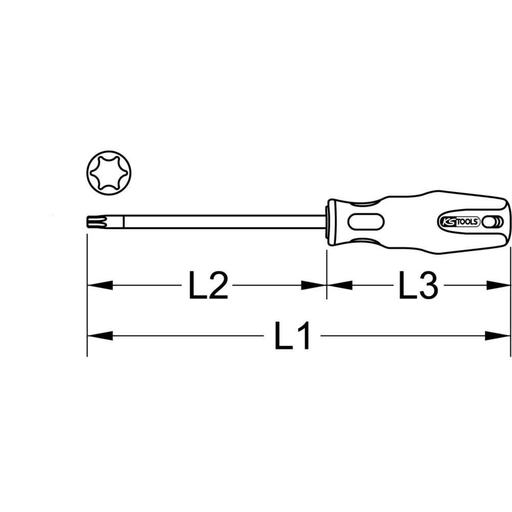 Produktabbildung: KS TOOLS ERGOTORQUEplus® Schraubendreher für Torx-Plus-Schrauben, IP7