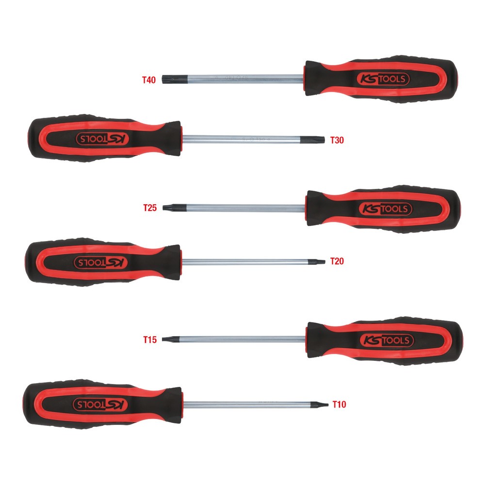 Produktabbildung: KS TOOLS ERGOTORQUEplus Schraubendreher-Satz, 6-tlg, Torx