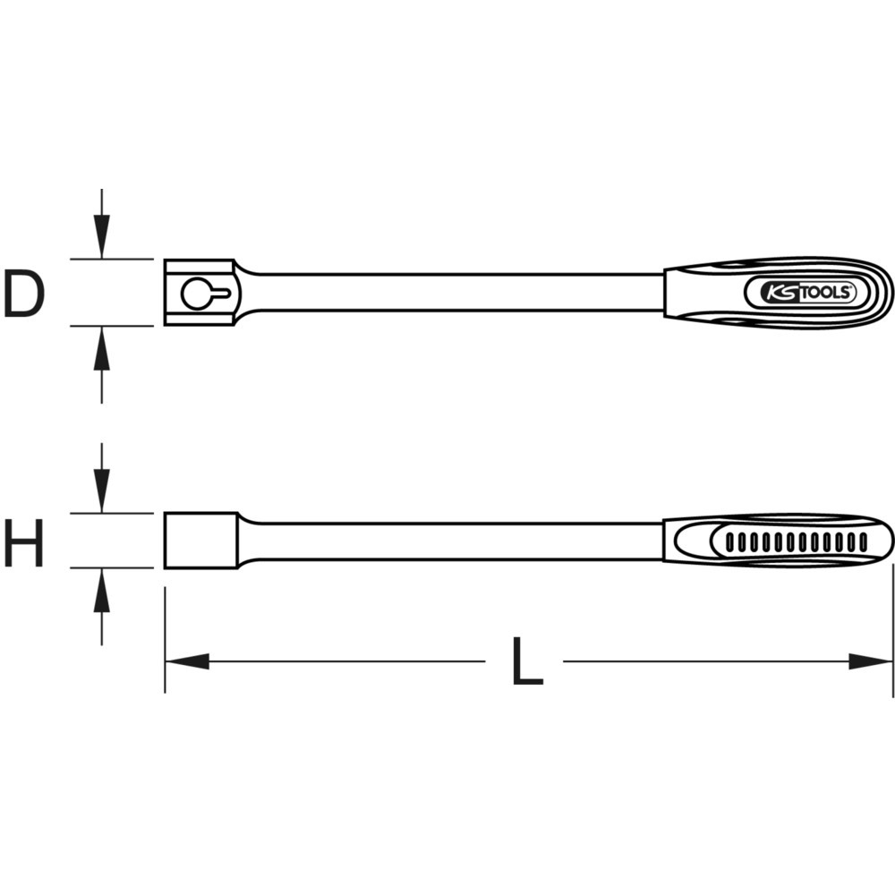 Produktabbildung Nr. 3: KS TOOLS 9x12mm ERGOTORQUEplus Universal-Einsteck-Schlüssel