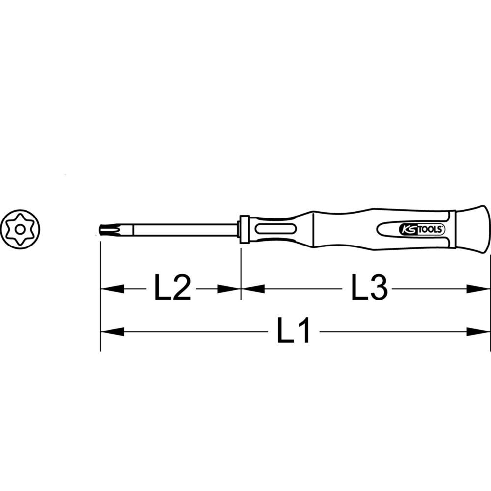 Produktabbildung Nr. 2: KS TOOLS Feinmechanik-Schraubendreher, TB20