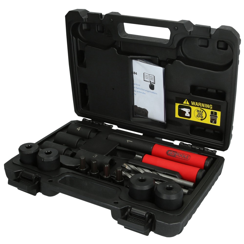 Produktabbildung: KS TOOLS Felgenschloss-Ausbohr-Satz, 16-tlg