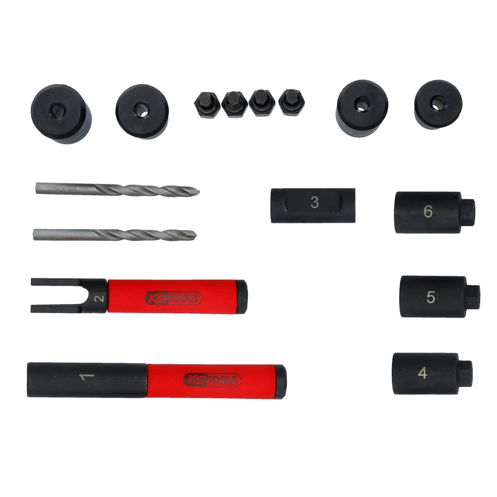 Produktabbildung Nr. 12: KS TOOLS Felgenschloss-Ausbohr-Satz, 16-tlg