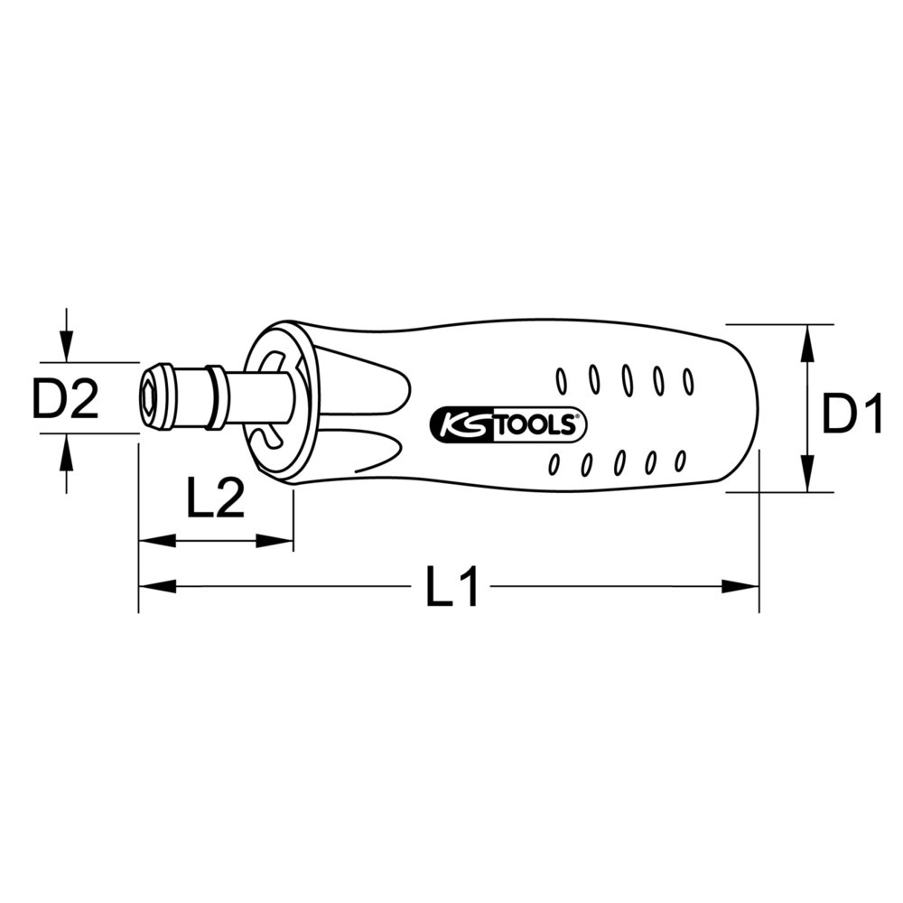 Produktabbildung Nr. 3: KS TOOLS 1/4" Festeingestellter Drehmomentschraubendreher, 100-600cNm