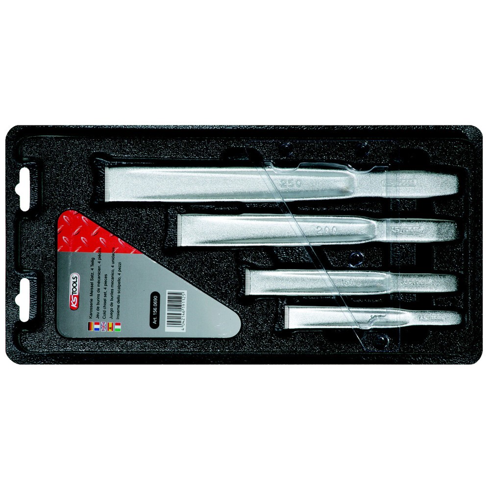 Produktabbildung: KS TOOLS Flachmeißelsatz, 4-tlg