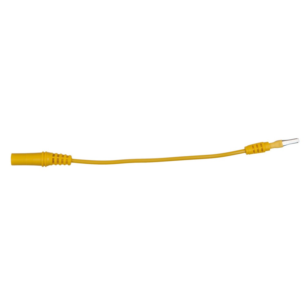 Produktabbildung: KS TOOLS 4,0 mm Eingangsbuchse auf 3,0 mm Prüfadapterstecker flach (gelb)
