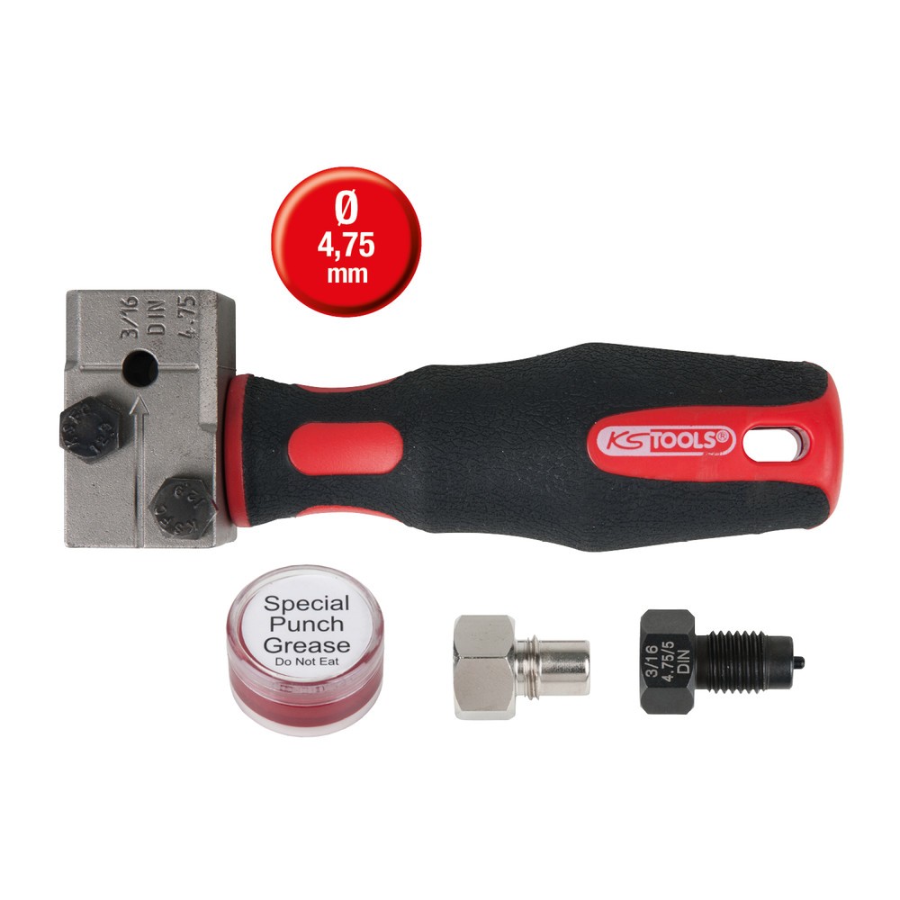 Produktabbildung Nr. 7: KS TOOLS FLAREFIXeco 4,75 mm Universal-Bremsleitungs-Bördelgerät-Satz, 4-tlg