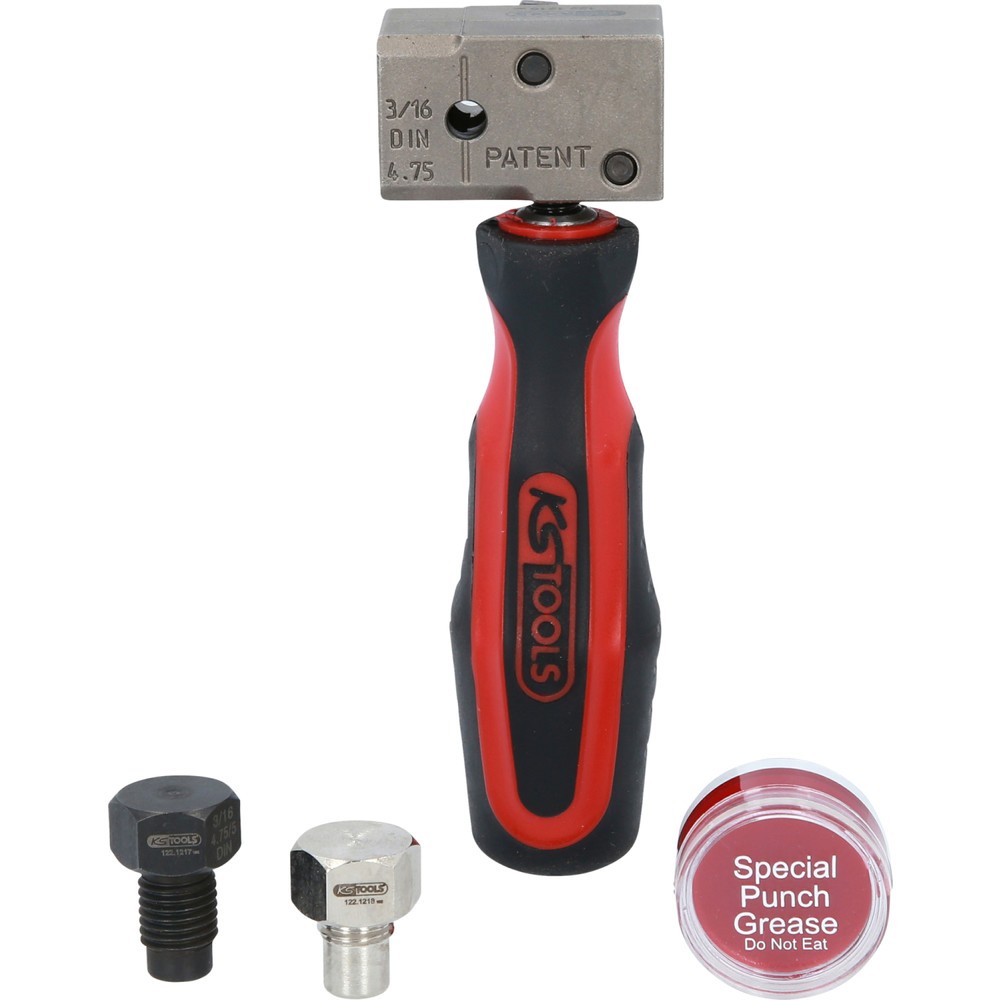 Produktabbildung Nr. 8: KS TOOLS FLAREFIXeco 4,75 mm Universal-Bremsleitungs-Bördelgerät-Satz, 4-tlg