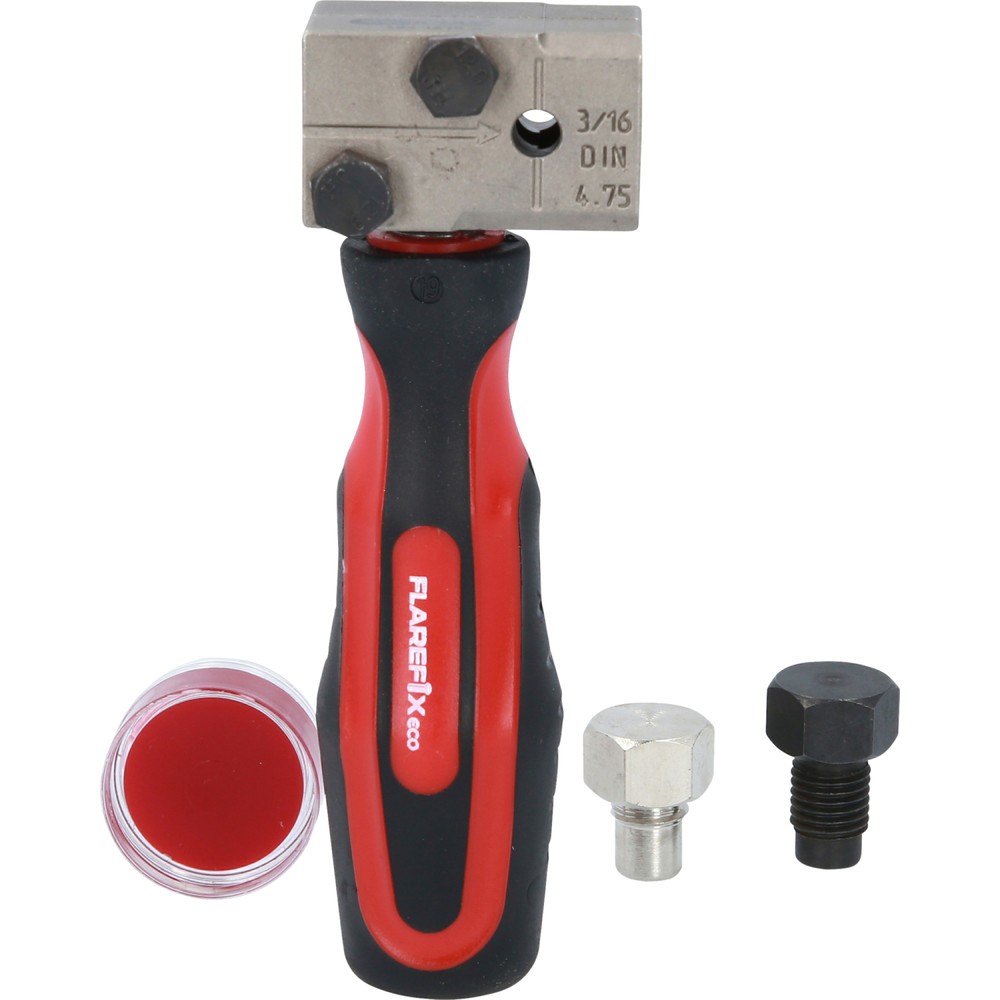 Produktabbildung Nr. 10: KS TOOLS FLAREFIXeco 4,75 mm Universal-Bremsleitungs-Bördelgerät-Satz, 4-tlg