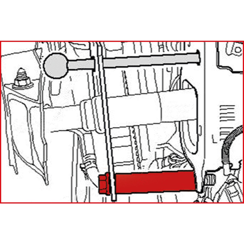 Produktabbildung Nr. 2: KS TOOLS Frontmasken-Ausdrückstange für VAG