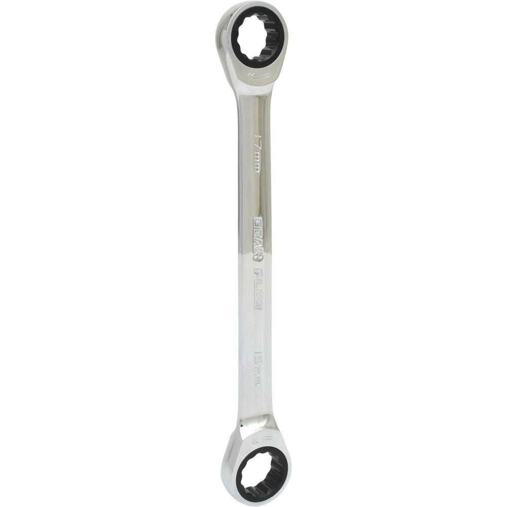 Produktabbildung: KS TOOLS GEARplus Doppel-Ratschenringschlüssel, 17x19mm