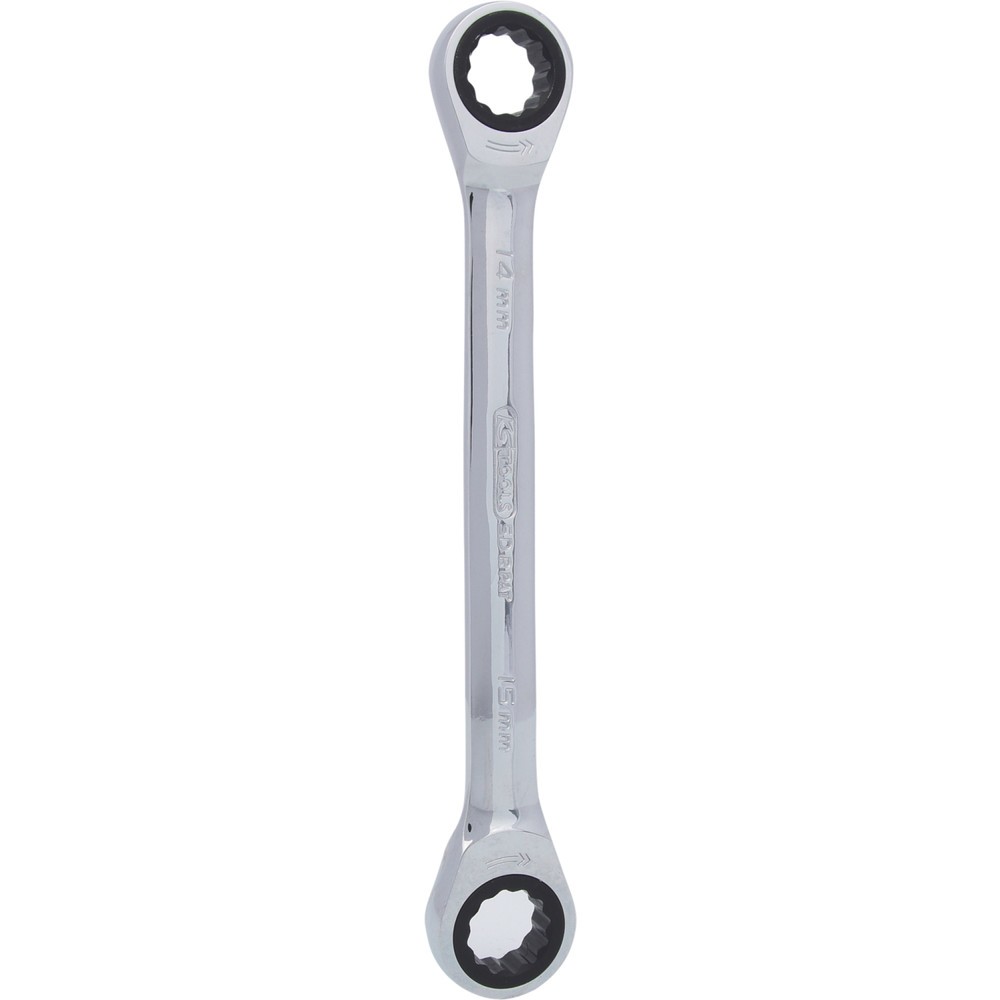 Produktabbildung Nr. 3: KS TOOLS GEARplus Doppel-Ratschenringschlüssel, 14x15mm