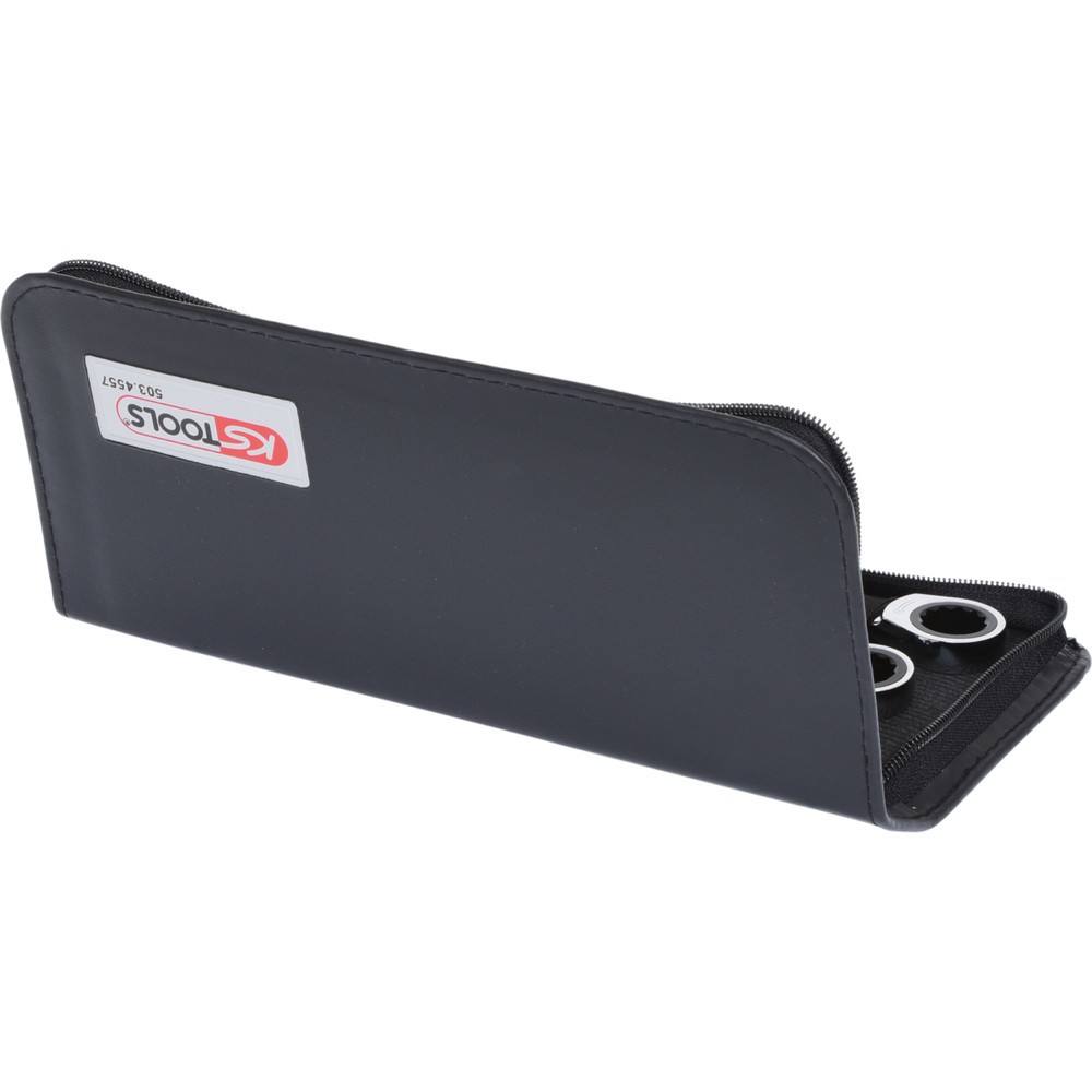 Produktabbildung Nr. 3: KS TOOLS GEARplus Doppel-Ratschenringschlüssel-Satz, 6-tlg Lederetui