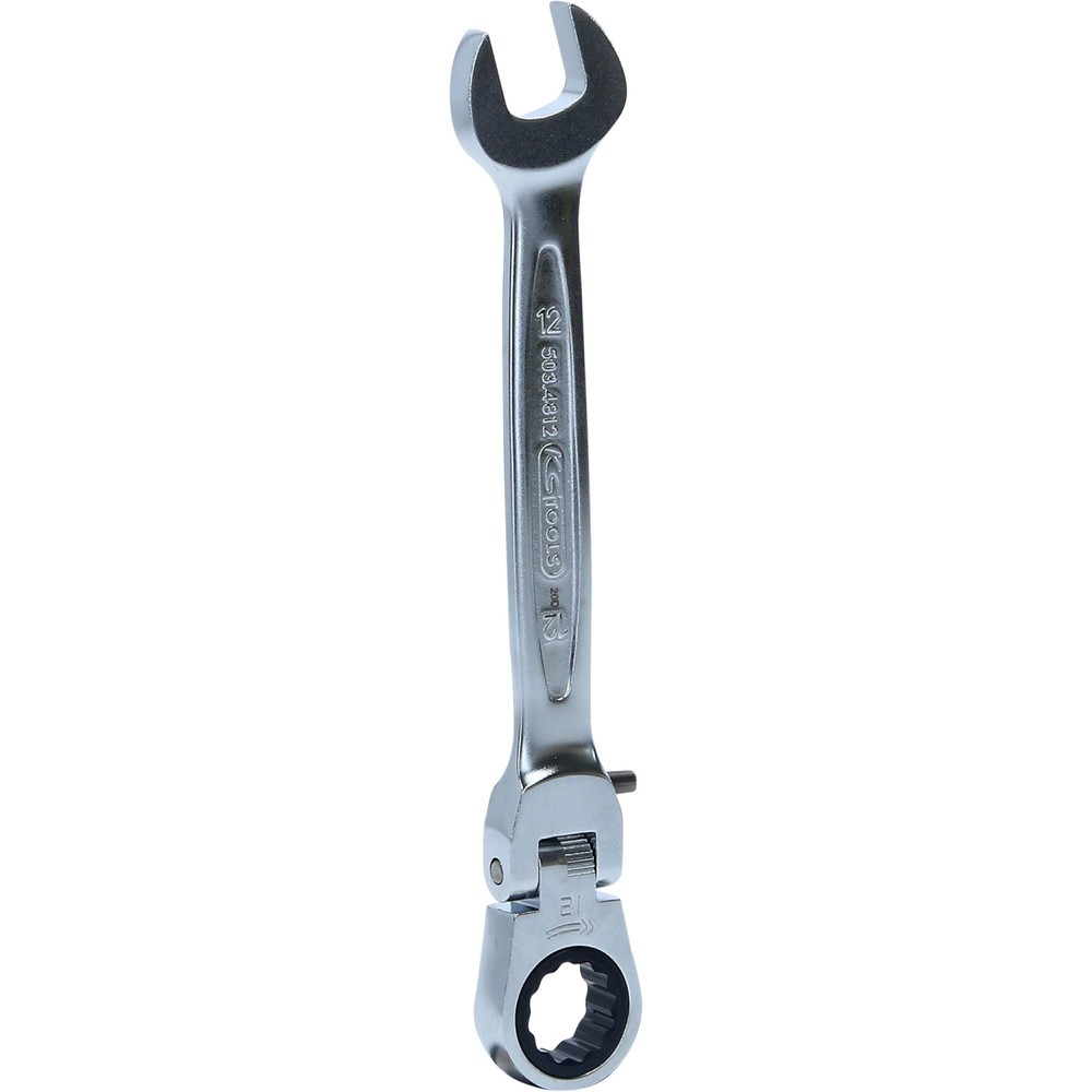 Produktabbildung: KS TOOLS GEARplus Gelenk-Ratschenringmaulschlüssel feststellbar, 12mm