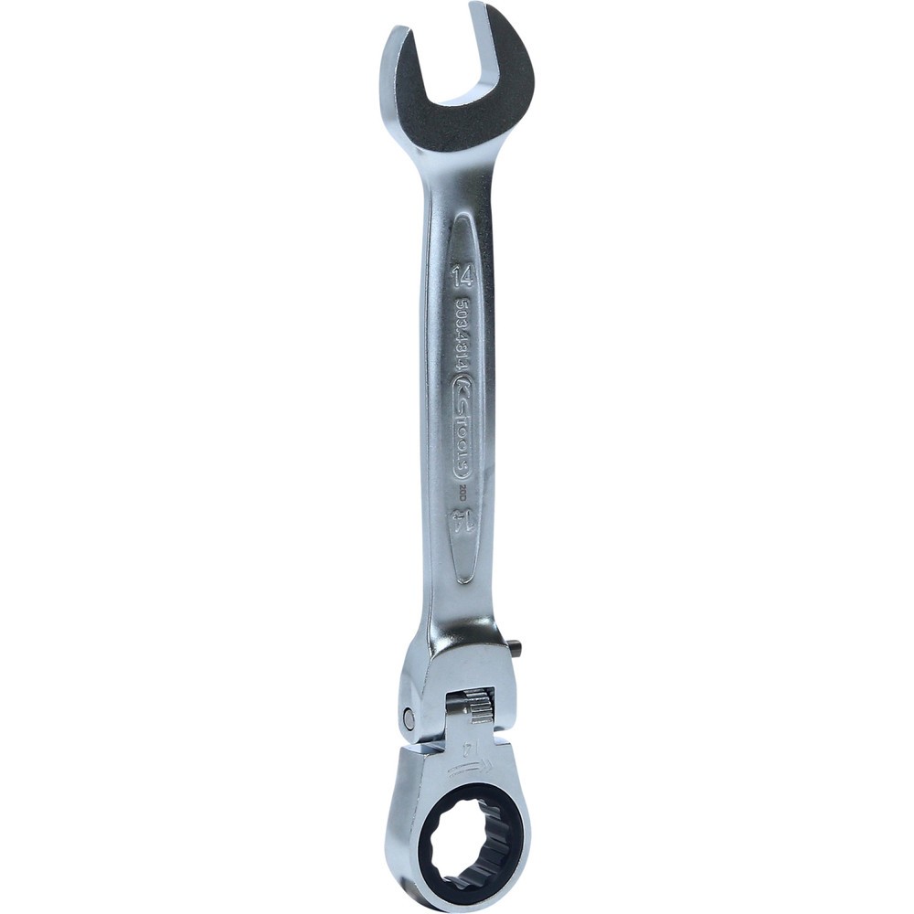 Produktabbildung: KS TOOLS GEARplus Gelenk-Ratschenringmaulschlüssel feststellbar, 14mm