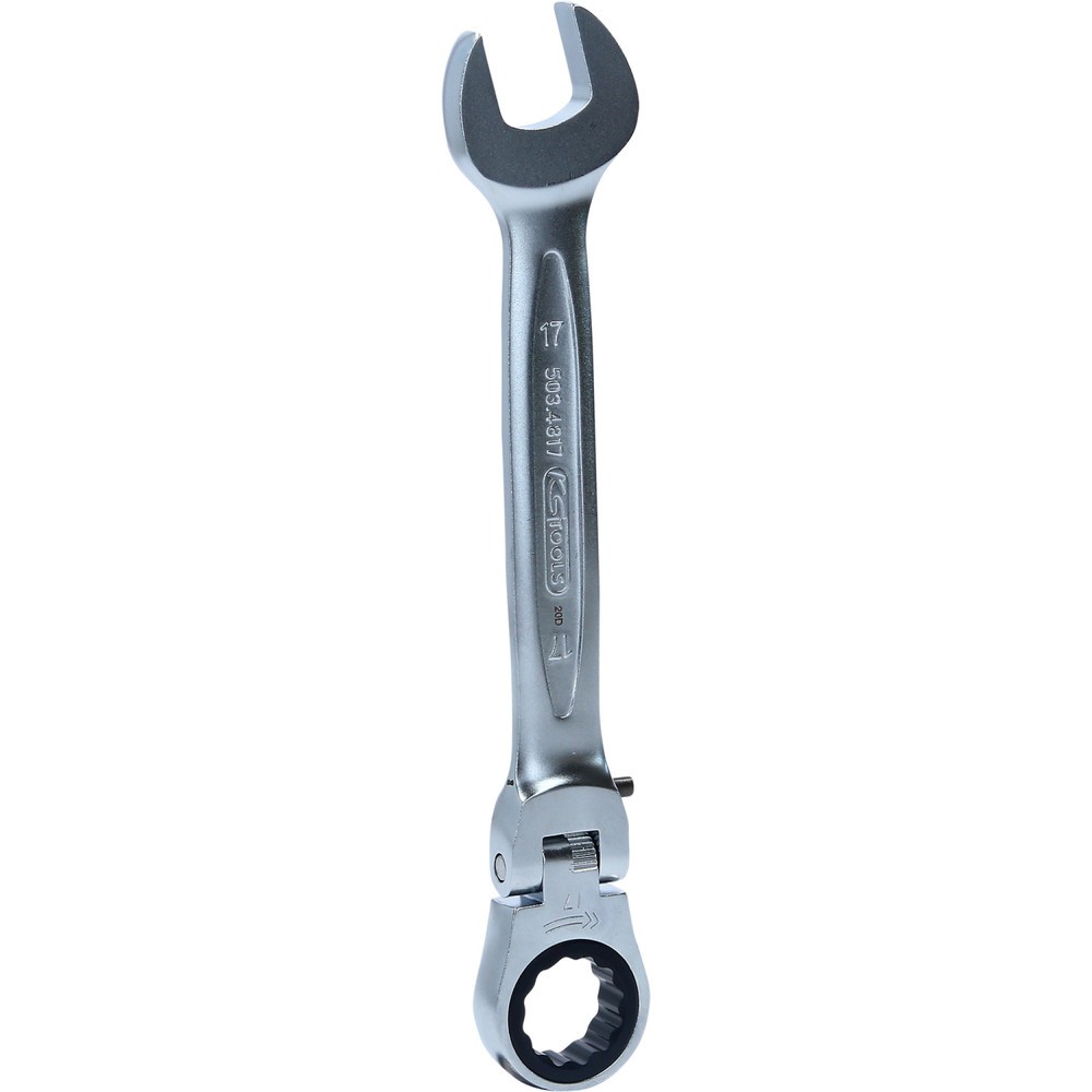 Produktabbildung: KS TOOLS GEARplus Gelenk-Ratschenringmaulschlüssel feststellbar, 17mm
