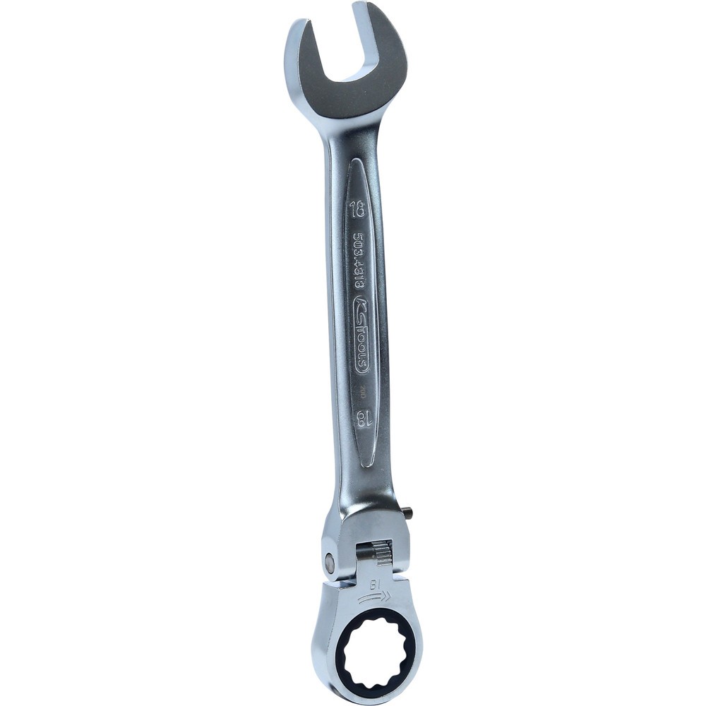 Produktabbildung: KS TOOLS GEARplus Gelenk-Ratschenringmaulschlüssel feststellbar, 18mm