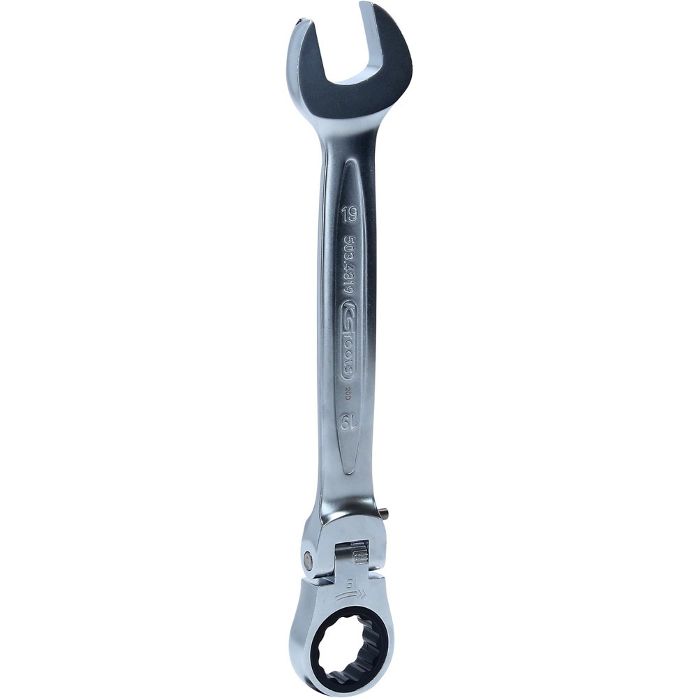 Produktabbildung: KS TOOLS GEARplus Gelenk-Ratschenringmaulschlüssel feststellbar, 19mm