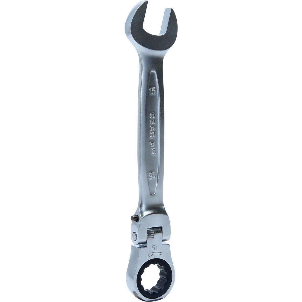 Produktabbildung Nr. 3: KS TOOLS GEARplus Gelenk-Ratschenringmaulschlüssel feststellbar, 15mm