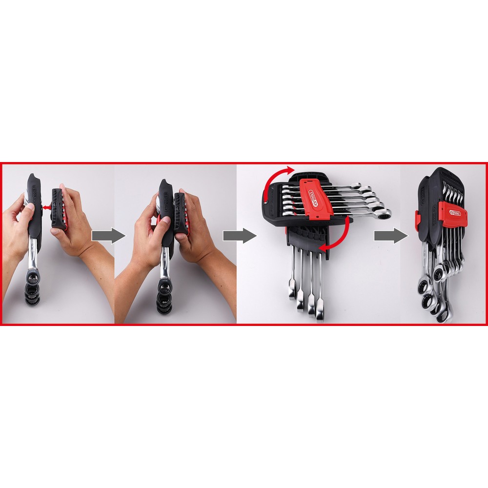 Produktabbildung Nr. 3: KS TOOLS GEARplus Ratschenringmaulschlüssel-Satz, 10-tlg