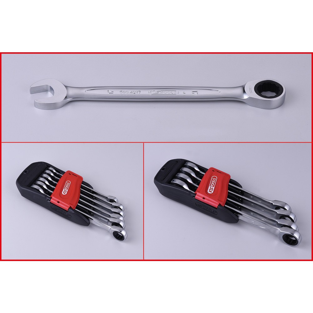 Produktabbildung Nr. 5: KS TOOLS GEARplus Ratschenringmaulschlüssel-Satz, 10-tlg