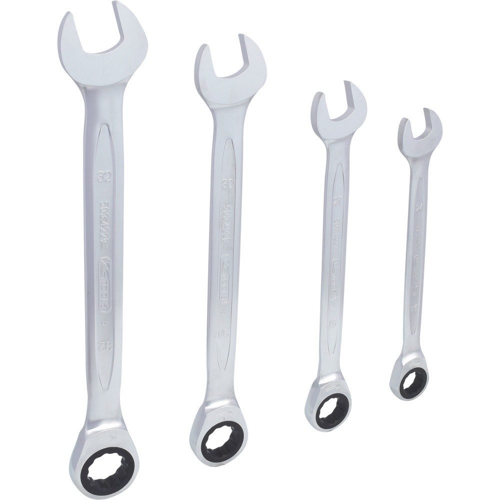 Produktabbildung Nr. 1: KS TOOLS GEARplus Ratschenringmaulschlüssel-Satz, 4-tlg 24-32mm