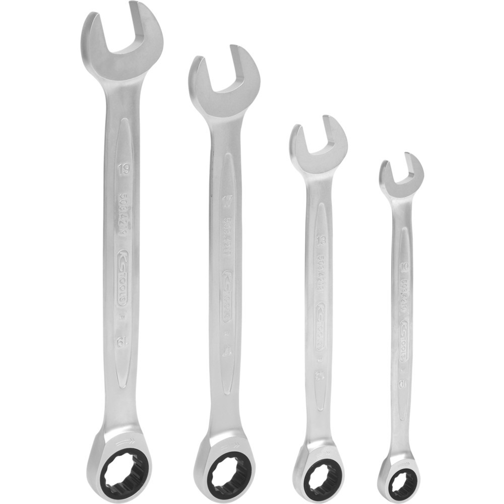 Produktabbildung Nr. 2: KS TOOLS GEARplus Ratschenringmaulschlüssel-Satz, 4-tlg 10-19mm