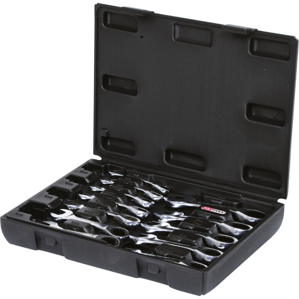 Produktabbildung: KS TOOLS GEARplus Ratschenringmaulschlüssel-Satz, kurz, 12-tlg