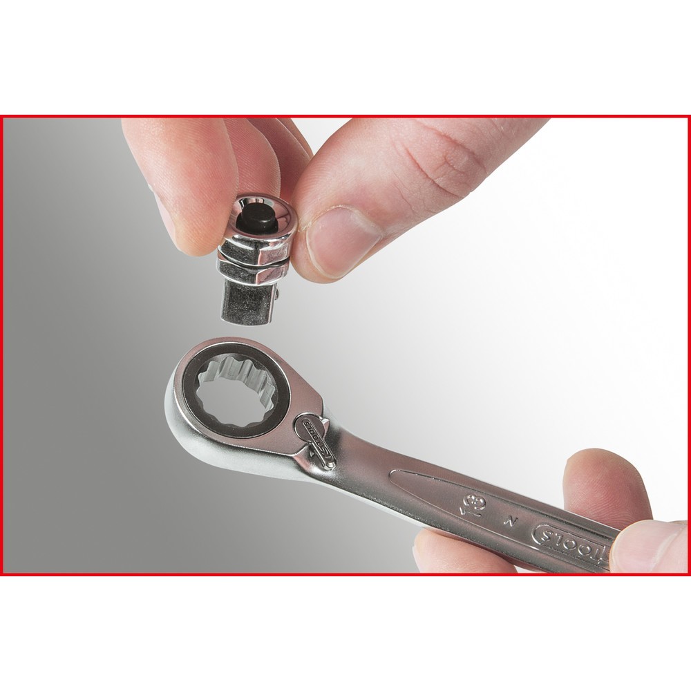 Produktabbildung Nr. 4: KS TOOLS GEARplus Ratschenringmaulschlüssel-Satz, umschaltbar,16-tlg