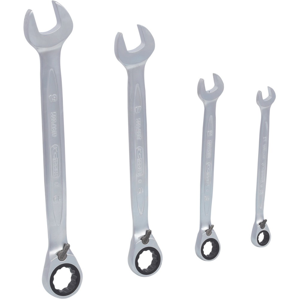 Produktabbildung: KS TOOLS GEARplus Ratschenringmaulschlüssel-Satz, umschaltbar, 4-tlg