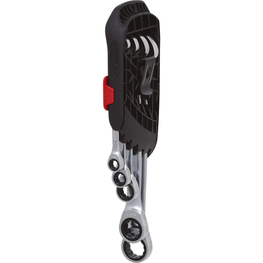 Produktabbildung Nr. 4: KS TOOLS GEARplus Ratschenringmaulschlüssel-Satz, umschaltbar, 5-tlg 8-19mm