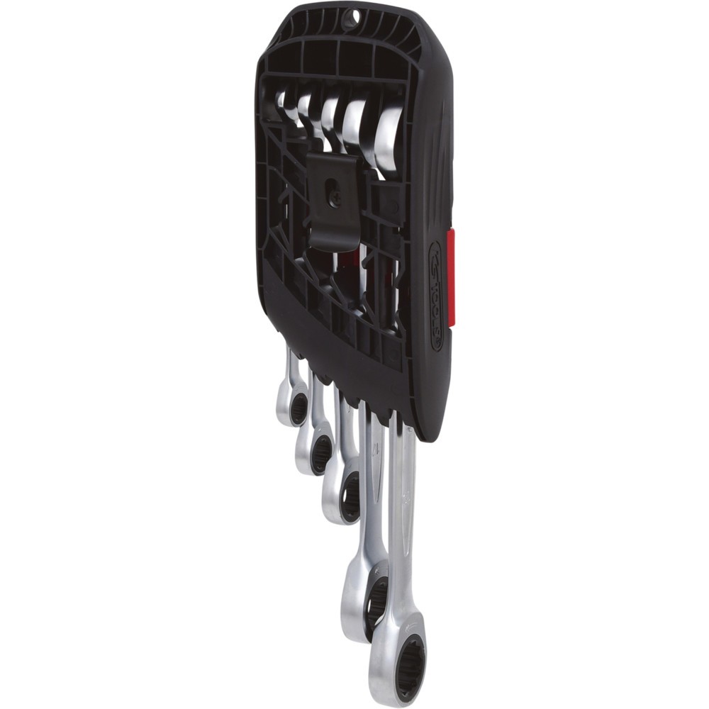 Produktabbildung Nr. 5: KS TOOLS GEARplus Ratschenringmaulschlüssel-Satz, umschaltbar, 5-tlg 8-19mm
