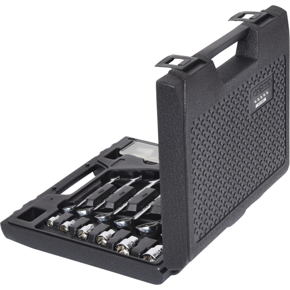 Produktabbildung Nr. 3: KS TOOLS GEARplus RINGSTOP-Ratschenringmaulschlüssel-Satz, 30-tlg mit Adapter