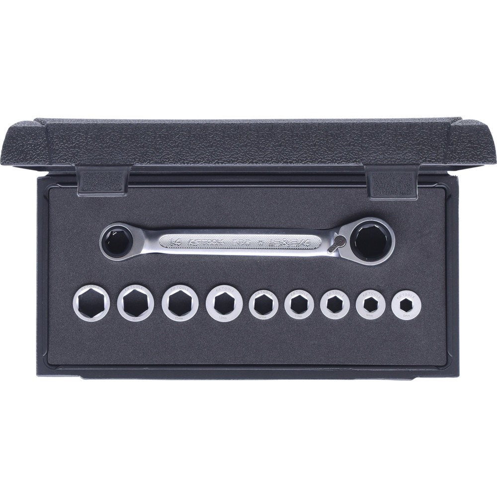 Produktabbildung Nr. 8: KS TOOLS GEARplus Doppel-Ratschenringschlüssel-Satz umschaltbar 10-tlg