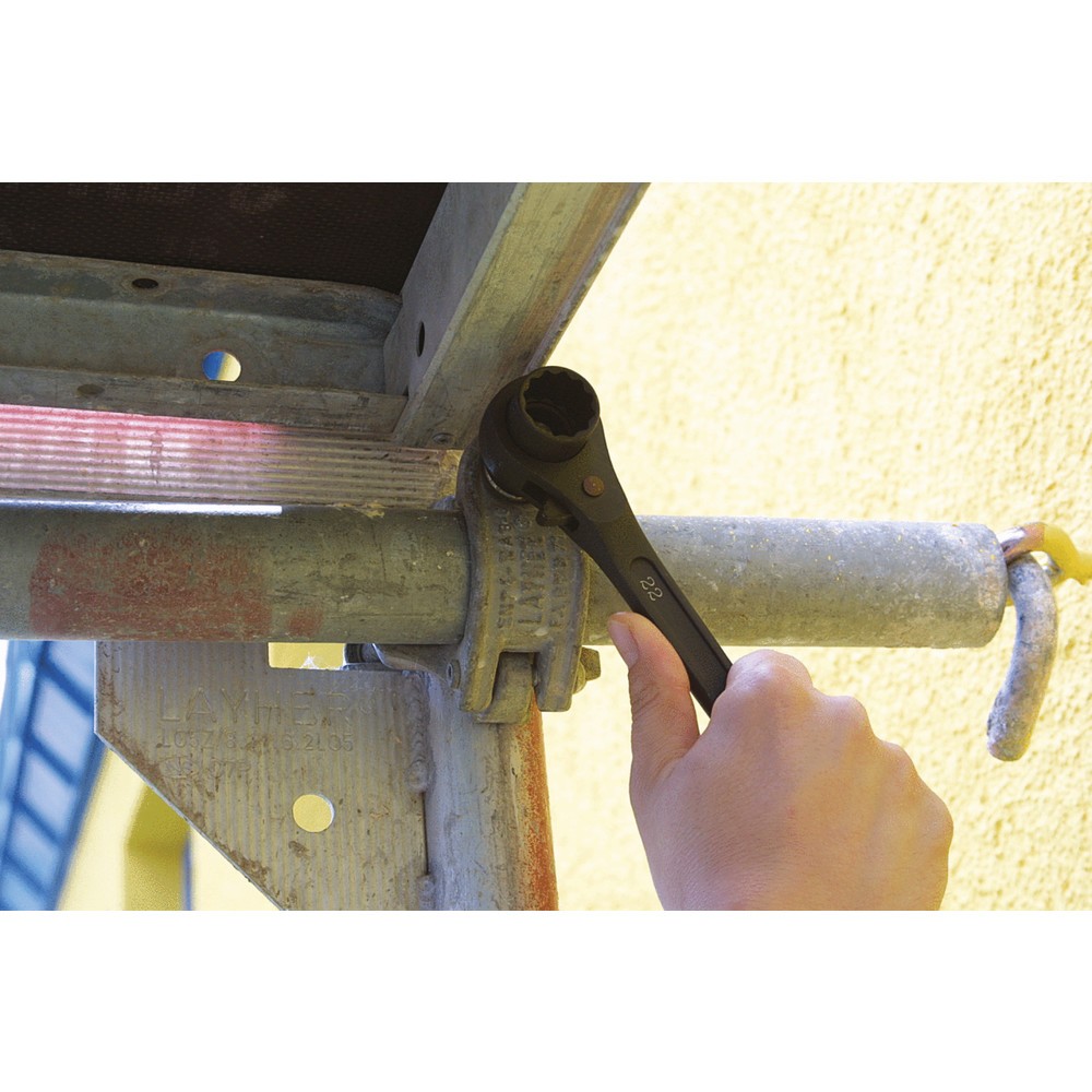 Produktabbildung Nr. 5: KS TOOLS Gerüstbauschlüssel, umschaltbar, 10x13mm