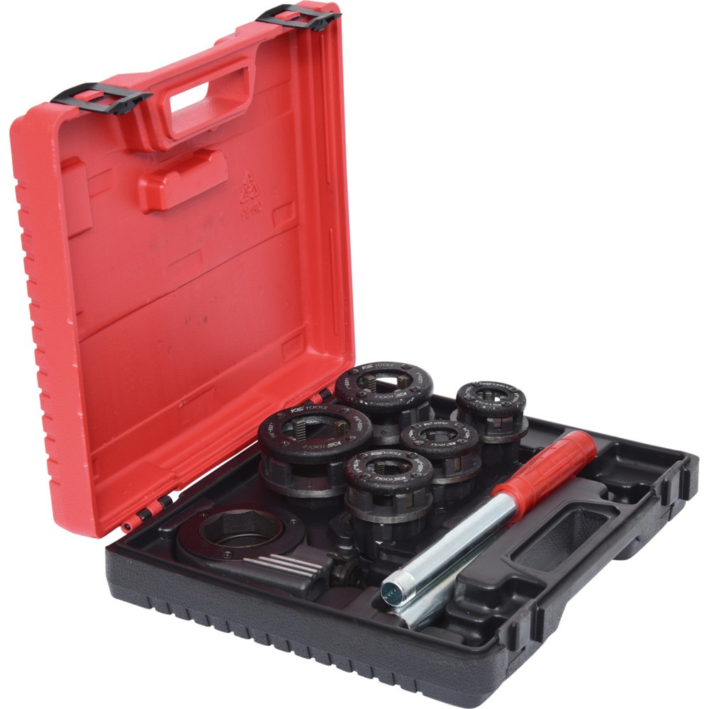 Produktabbildung Nr. 5: KS TOOLS Gewinde-Schneidkluppen-Satz 3/8"-1.1/4", 8-tlg
