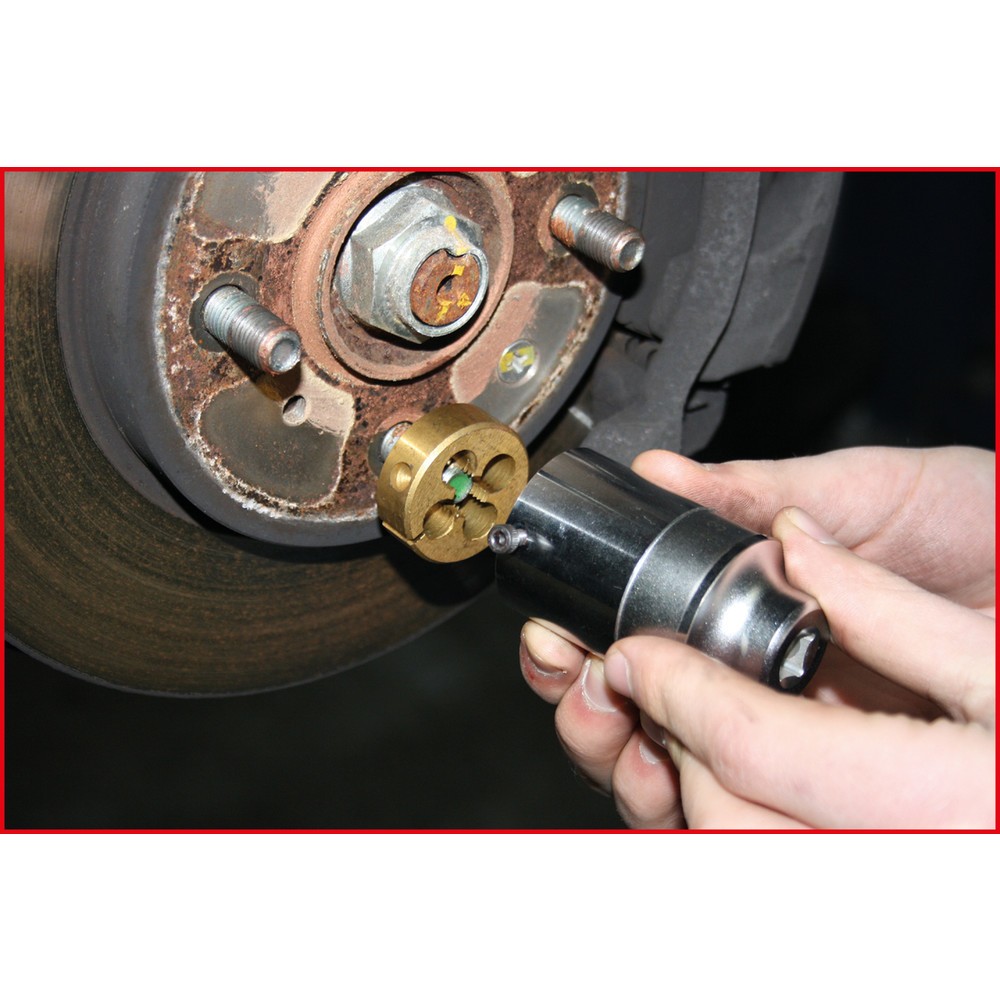 Produktabbildung Nr. 4: KS TOOLS 3/8" Gewindeschneid-Satz für Radmuttern- und Schrauben, 11-tlg