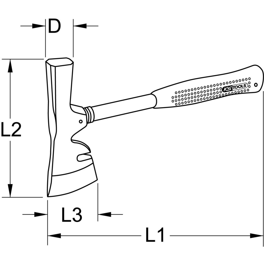 Produktabbildung Nr. 5: KS TOOLS Gipserbeil, 600g