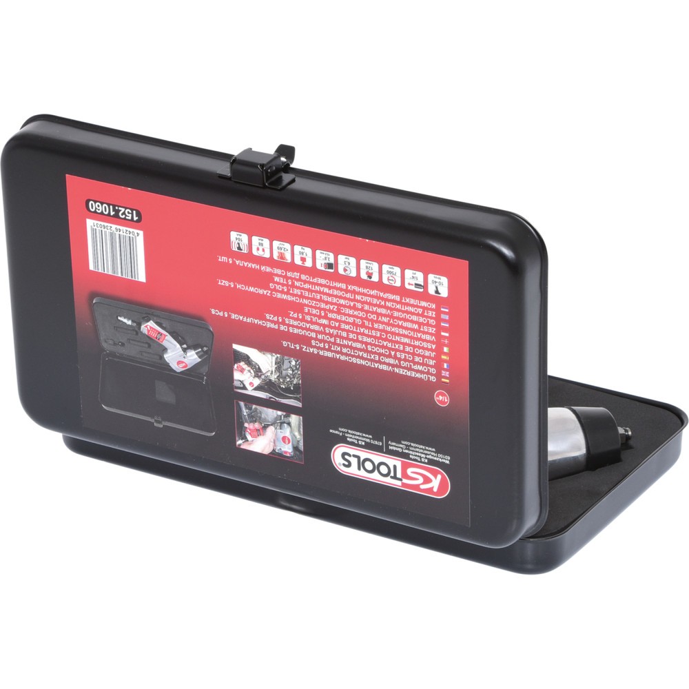 Produktabbildung Nr. 7: KS TOOLS 1/4'' Glühkerzen-Druckluft-Vibrationsschrauber-Satz, 5-tlg
